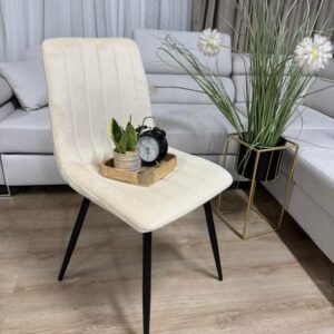 Krzesło tapicerowane welur velvet